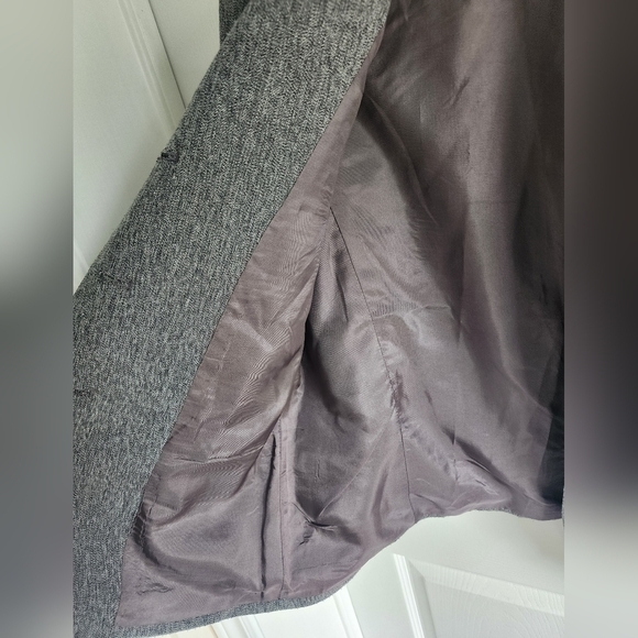 Franco Mirabelli Wool Blend Classic Business Chic Tweed Blazer EUC Ladies Size 8 - Picture 5 of 6